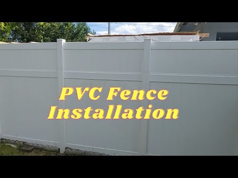 PVC vinyl Fence easy extension installation