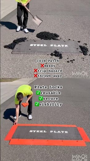 Two ways to secure a steel plate. One keeps you coming back! ￼