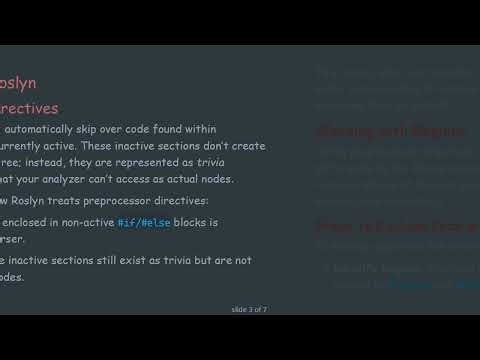 How to Analyze Only Post-Processed Code in a Roslyn Analyzer