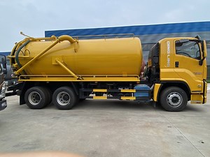 [Hot Item] Isuz 16000 Liters Vacuum Pump Sewage Fecal Suction Truck Septic Tank Truck Cesspit Emptier