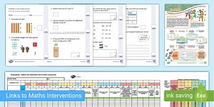 Year 2 Addition and Subtraction End-of-Unit Assessment and Tracker