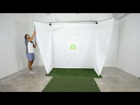HomeCourse ProScreen 180 Retractable Screen Demo