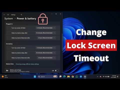 How to Change Lock Screen Timeout in Windows 11