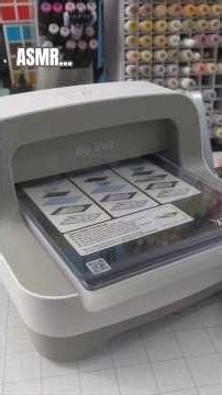 I got my @sizzix sleek new Big Shot Starter Kit!! A bit of ASMR for you to soak in my unboxing. 🤪