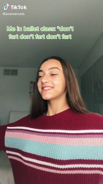 Ballerina Farting Mishap in Ballet Class