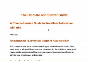 I've created the ultimate n8n automation guide (172 pages) 🆓 Since my AI Creative Agency Agent of Eva post went viral, I've been flooded with questions about n8n automation.So I developed the… | Robin van Veen | 1,649 comments