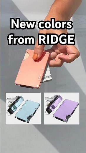 New colors from Ridge! Which wallet or keychain is your favorite? #ridgewallet #money