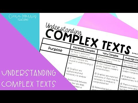 Understanding Complex Texts