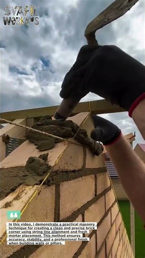 Pro Masonry Trick You’ve NEVER Seen Before! 🔥 Perfect Corner Alignment Hack