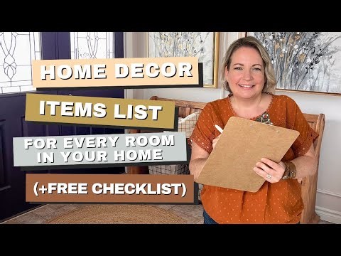 Home Decor Items List for Every Room (+ Free Checklist)