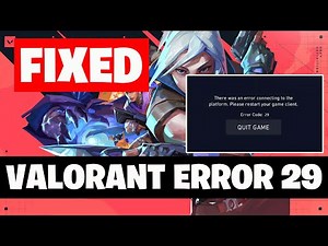 How To Fix Valorant Error Code VAL 29 | NEWEST Solution 🎮🔥