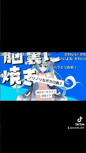 水着がまぶしいボカロ曲『海のサーチライト / 初音ミク』