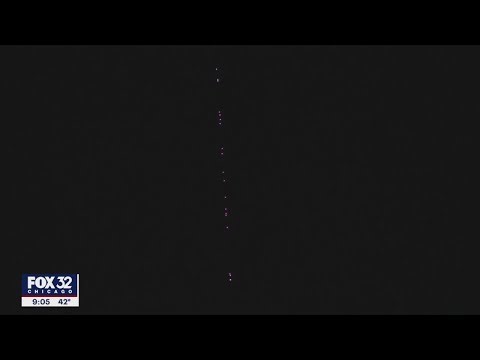 Did you spot a chain of lights in the sky over Chicago? Here's what it was