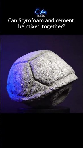 Concrete sculpture / Can expanded Styrofoam and cement be mixed together / My version of KOOPA SHELL