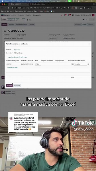 Gestión de Inventarios en Odoo: Números de Lote y Serie