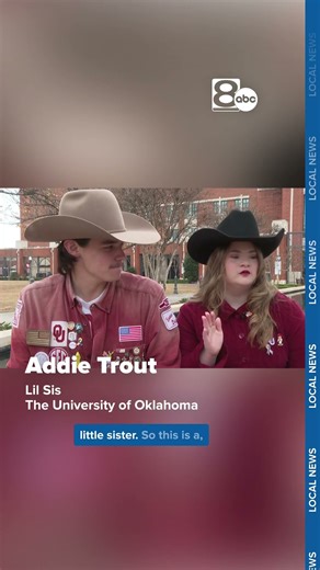 First student with down syndrome OU Ruf/Nek Lil Sis