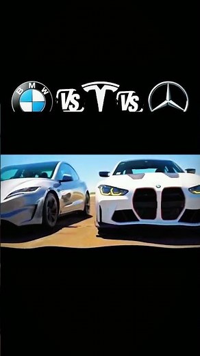 BMW M4 vs Tesla vs Mercedes: Who Wins the Ultimate Drag Race? 🏁 #shorts #viral