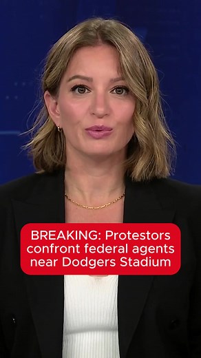 NBC’s Jacob Soboroff reports from the scene outside Dodgers Stadium where protestors are confronting Federal Agents. #ICE #protest #LA #losangeles #dodgers #immigration #breakingnews