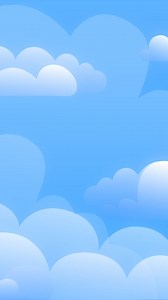 Motion Graphic of Cloudy sky background in flat style | Free Stock Video Footage