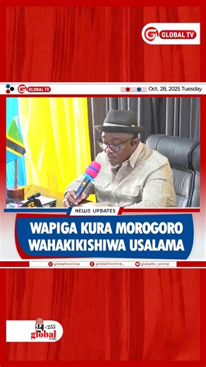 globalpublishers on Instagram: "Uongozi wa Serikali ya Mkoa wa Morogoro umewahakikishia usalama wakazi zaidi ya milioni 2.1 walioandikishwa kwenye daftari la kudumu la wapigakura, huku ukieleza kuwa maandalizi yote ya uchaguzi yamekamilika, ikiwemo vifaa saidizi kwa watu wenye mahitaji maalum katika vituo vyote 5,860 vitakavyotumika. Akizungumza na waandishi wa habari mkoani humo, Mkuu wa Mkoa wa Morogoro, Adam Malima, amesema maandalizi ya uchaguzi mkuu wa Rais, Wabunge na Madiwani yamekamilika