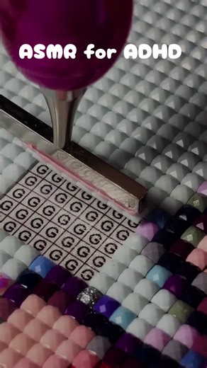 ASMR for ADHD — Part 1. The video changes every 5 seconds💆🏼‍♀️ #diamondpainting #focus #satifying #adhd #asmr