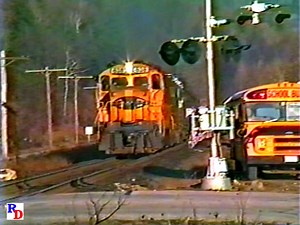 Guilford Transportation became a real scavenger for second hand motive power (The railroad never purchased a new engine). Santa Fe's unique SD26s arrived in early 1987. From the BKVP show "Remembering Guilford, 1986-1988" https://rfd.video/Guilford | Railfan Depot