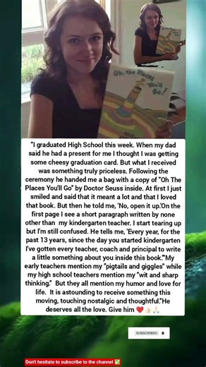 1️⃣ One book compiled 13 years' worth of teachers' words, becoming the most precious graduation gift