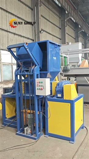 Double Shaft Shredder Shredding Plastic Bottles | Solid-Liquid Separation
