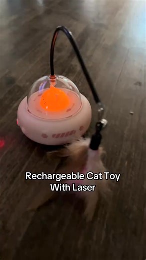 ✨Hands-free fun for your furry friend! The UFO Smart Laser Cat Toy keeps your cat chasing, pouncing, and playing—all on its own. With smart obstacle avoidance, fast charging, and a feather teaser, it’s endless entertainment in one adorable UFO!🐾 | Eternal-starlight.st