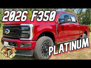 NEW 2026 FORD F-350 PLATINUM FX4 🔥430 HP 🦖GODZILLA 7.3L V8 | RUBY RED LUXURY SUPER DUTY TRUCK REVIEW