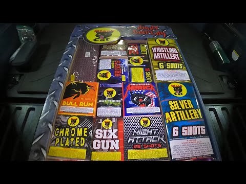 Night Display Assortment Demo Black Cat Fireworks