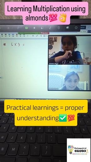 Neha Upadhyay on Instagram: "Learning division using almonds through a fun hands on activity When children can see and touch math concepts understanding becomes easy and lasting At Mathematical Space we use creative methods to make math enjoyable while building strong foundations This is how learning turns into confidence Mathematical Space Website www.mathematicalspace.com Call or WhatsApp 7011873198 Division concepts Hands on math learning Math activities for kids Online math classes [division