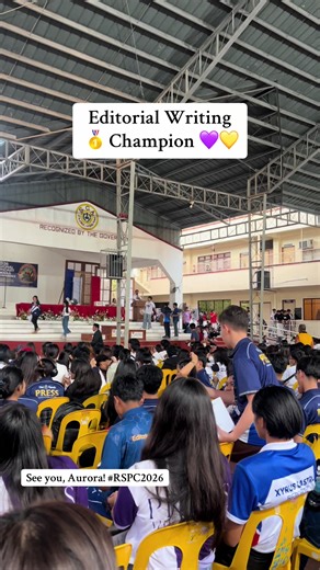 Editorial Writing Champion 🥇💜💛 #RSPC #baleraurora