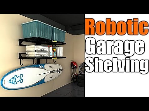 Motorized Garage Shelving From The Future | THE HANDYMAN |