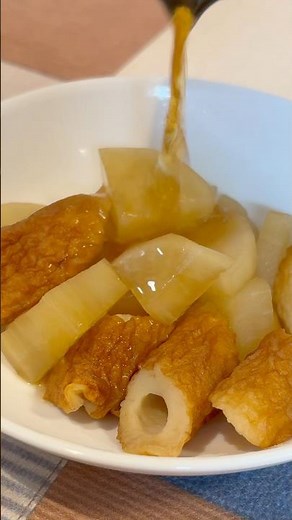 【レンジで簡単】大根とちくわの煮物 #shorts #簡単レシピ #時短レシピ #副菜