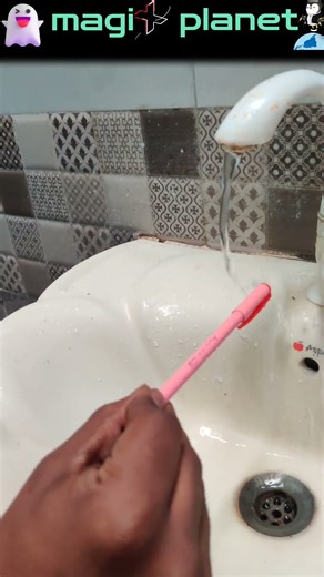 😱Try this pen🖊️ and water💦 #magic#tricks at 🏡 home😱#shorts #magic#tricks#physics