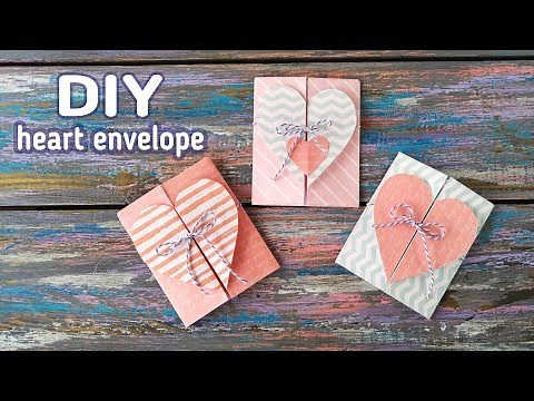 Heart envelope diy ♡ Valentines gift tutorial