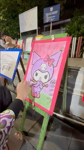 Mewarnai gambar kuromi #cute #coloring #sanrio