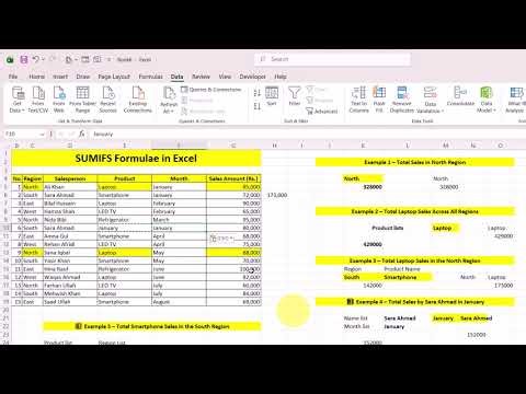 Lecture:- | Multiple Criteria Based Summation| sumifs formulae