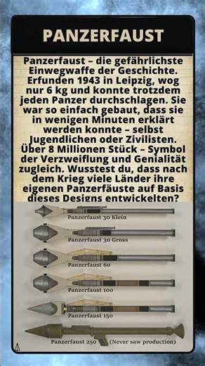 🔴Panzerfaust – die gefährlichste Einwegwaffe der Geschichte