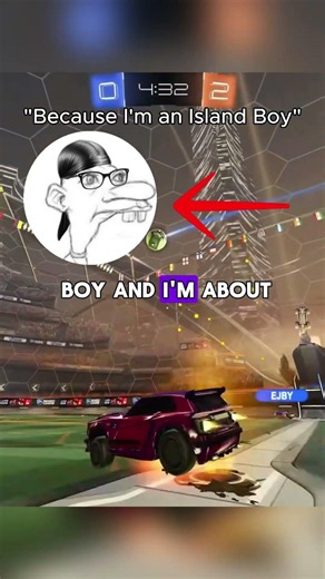 "Because I'm an Island Boy💔" #viral #funny #rocketleague #ragebait #funky