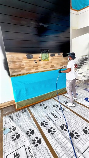 Perfection 🏁 #loveyourjob #firplace #painting