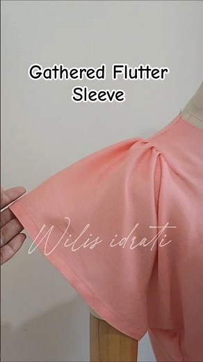 Easy Way to Create a Gathered Flutter Sleeve #sewing