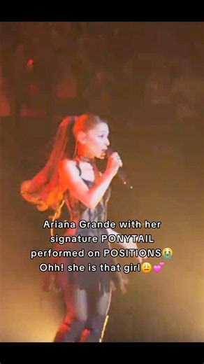 Ariana Grande in her signature PONYTAIL performed on POSITIONS at the Eternal Sunshine Tour❤️‍🔥😩