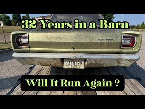 Saved After 32 Years: First Start on a 1968 Plymouth Belvedere