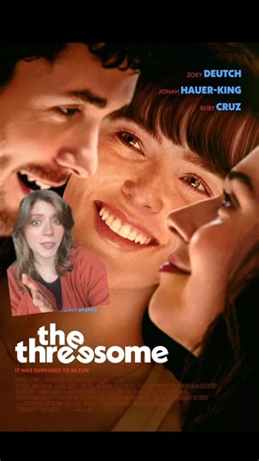 Megan Cruz on Instagram: "The threesome is a genuinely romantic modern rom com. Currently streaming on Netflix #film #movies #filmrecommendation #filmreview #romcom #romance"