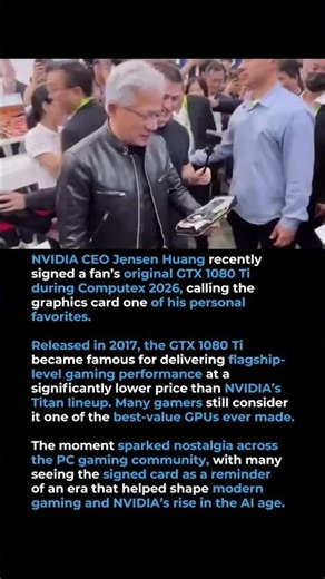 NVIDIA CEO Signs a GTX 1080 Ti… and Calls It a LEGEND