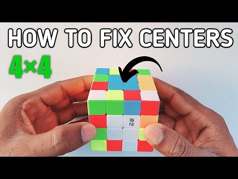 How To Fix Centers In 4 By 4 Rubik's Cube | How To Solve 4×4 Rubik's Cube Centers | Milikstudy
