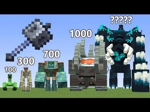 THE MACE vs The Most POWERFUL BOSSES of Minecraft!: Herobrine, Warden, Wither 😱😈