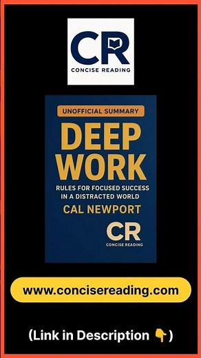 Deep Work Summary | Cal Newport PDF | Master Focus & Productivity in Minutes #booksummary #pdf